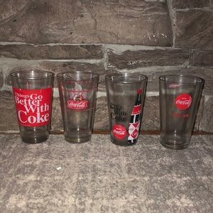 VINTAGE COCA-COLA GLASSES
